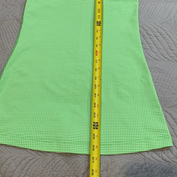 Green Lululemon, racerback tank, size 4, gingham pattern - Picture 4 of 5